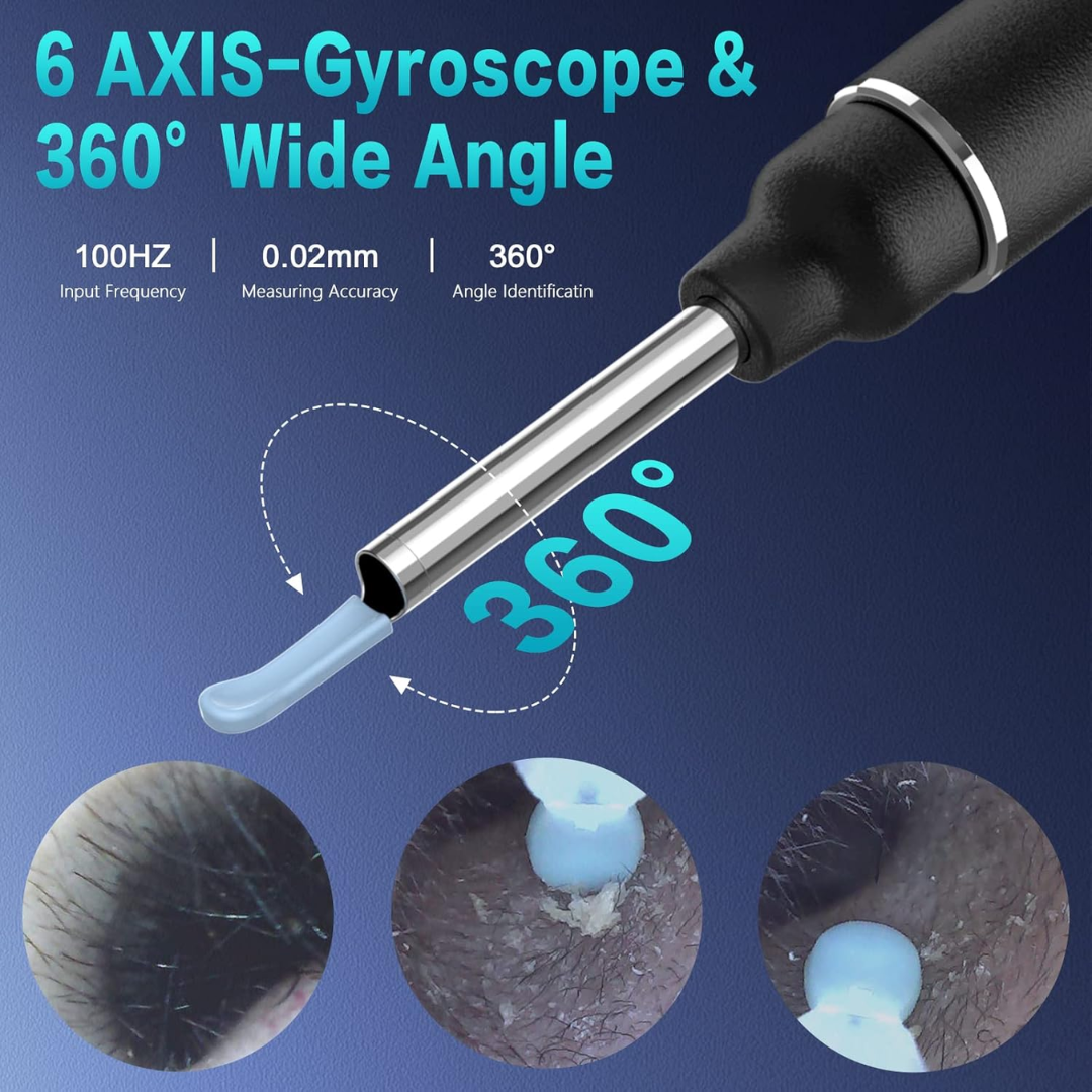 Limpiador de oidos con camara