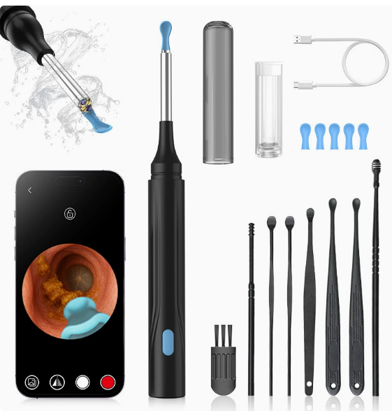 Limpiador de oidos con camara